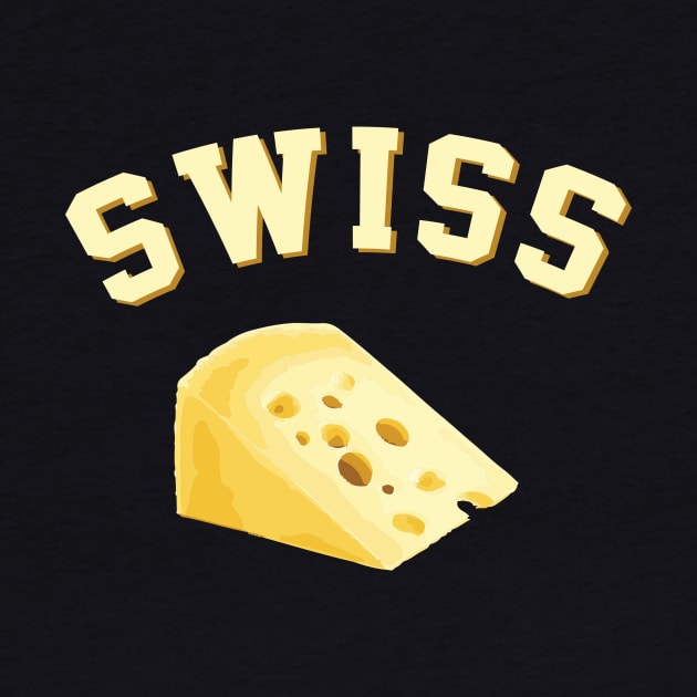 Swiss Cheese Funny College Style Logo by terrybain